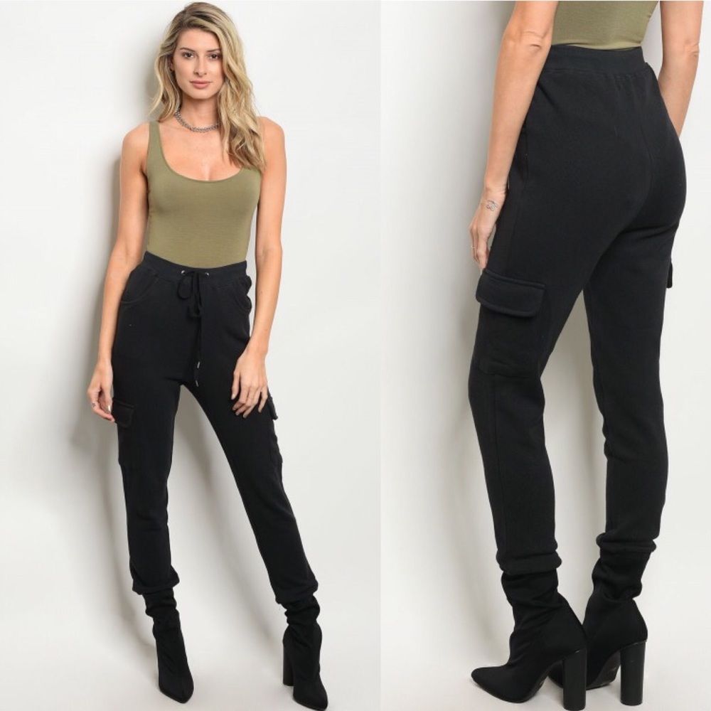 CLOSING SHOP!! Honey Punch Black Jogger Pant